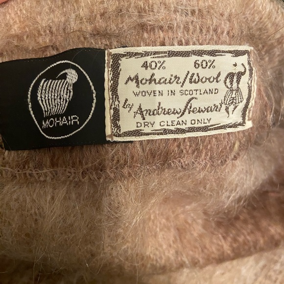 Andrew Stewart Cinnamon Mohair/Wool Blend Cardigan from Scotland - Picture 6 of 6